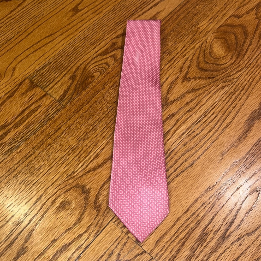 CMI Men’s Pink Printed Silk Tie